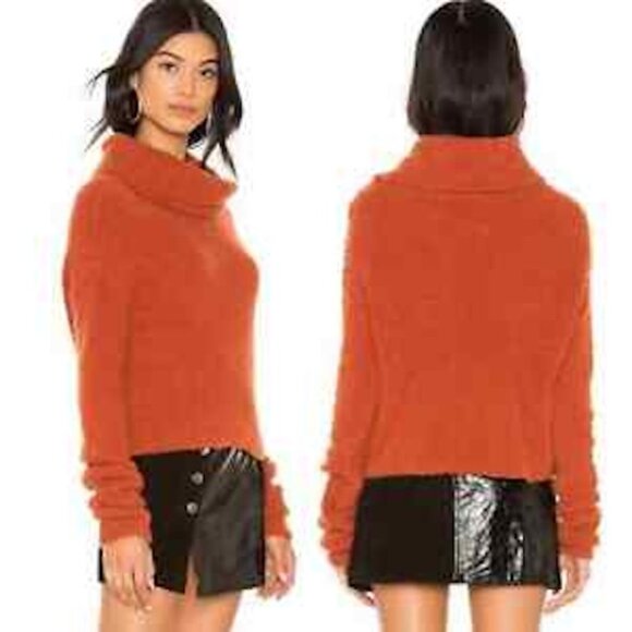 Free People - We The Free Stormy Pullover in Terracotta, Cowl Neck, Med - Picture 10 of 10